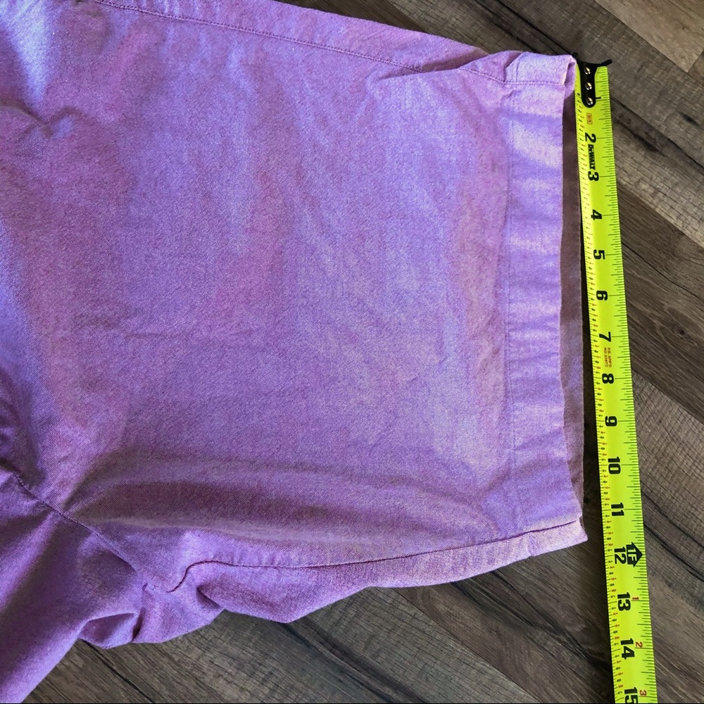 Bermuda Oxford shorts stretch pink chambray size 40 waist - Picture 7 of 10